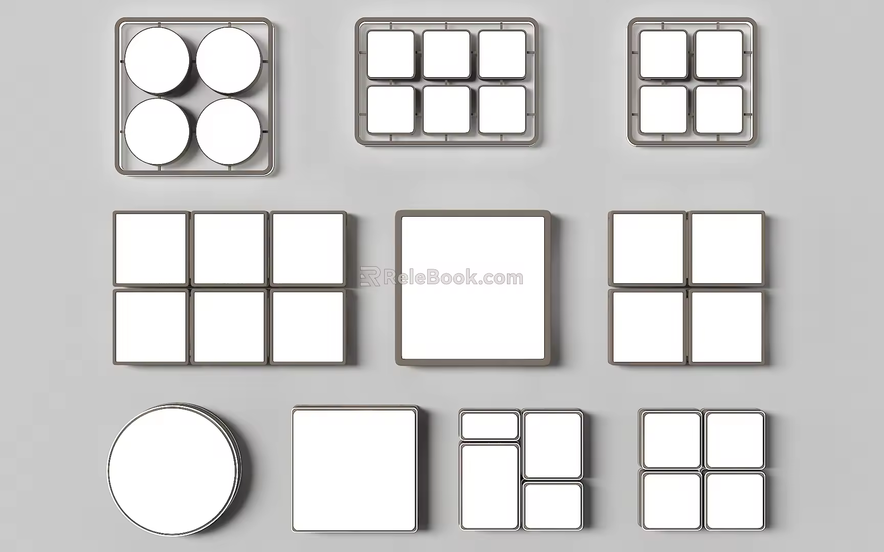 modern ceiling lamp living room ceiling lamp square ceiling lamp 3d model