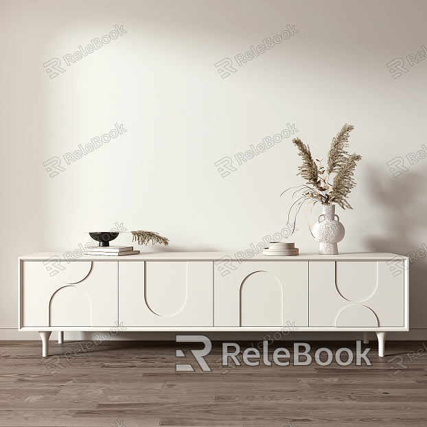 modern TV cabinet cream TV cabinet model