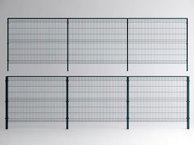 Modern fence iron net protective fence fence fence 3d model
