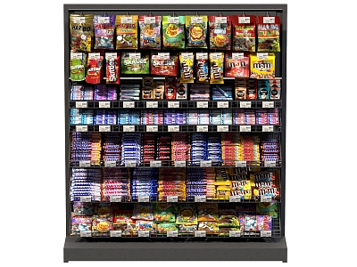 supermarket snack dessert shelf model