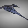 Futuristic Fighter Jet With Twin Engines And Streamlined Sci Fi Design 3D Render 3d model