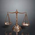Golden Decorative Balance Scale For Home Living Room Desktop Decoration
