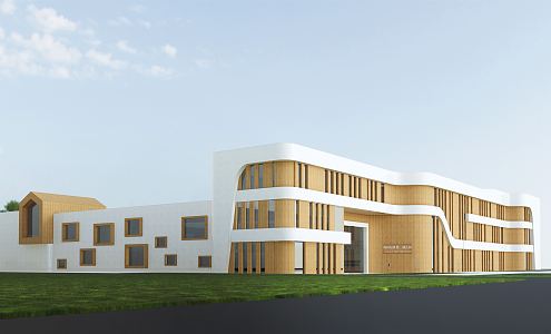 Modern Kindergarten Architecture School Architecture Primary School Architecture Education Architecture 3d model