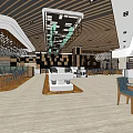 Modern Restaurant Interior Design With Wooden Ceiling Pendant Lights And Dining Tables Chairs