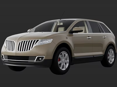 Modern Beige SUV Featuring Front Grille Sleek Body And Alloy Wheels Exterior View 3d model