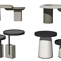 Modern combination of high and low sides and corners 3d model