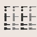 Various Modern Door Handles With Different Black Metal Designs And Styles For Home Interior