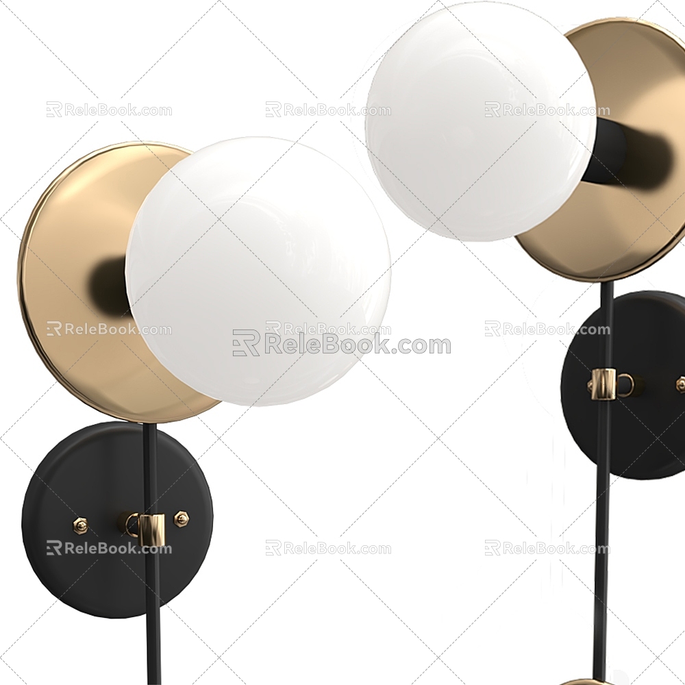 Modern wall lamp 3d model