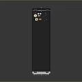 Black Vertical Computer Server Chassis With Multiple Ports And External Antenna