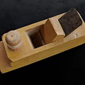 Wooden Hand Plane With Adjustable Knob And Metal Blade As Essential Hardware Tool For Woodworking