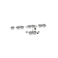 Stainless Steel Double Bowl Kitchen Sink With Faucet And Multiple Design Styles