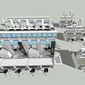 Experiment table combination 3d model