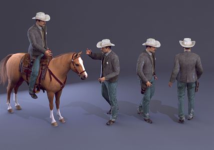 Modern gentleman. 3d model