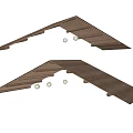 Modern Ceiling Design With Inclined Wooden Panels And Architectural Detail