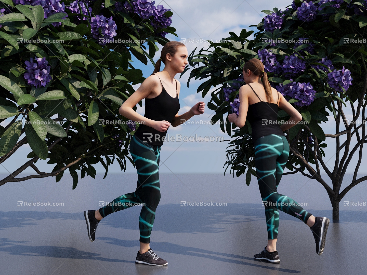 Women Sports Women Running Women Women Women Women Morning Runs Girls Beauty Women Running 3d model