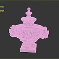 Ornate Stone Decorative Urn With Intricate Carvings Pedestal Base And Ornate Top