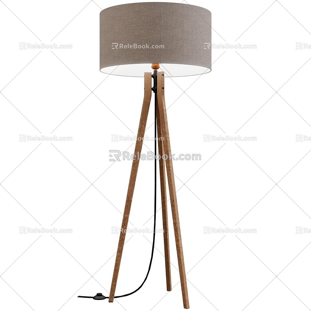 Nordic simple floor lamp 3d model