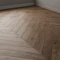 Herringbone Pattern Wooden Flooring With Light Brown Natural Wood Grain In Modern Room Interior
