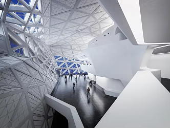 Museum of Modern Exhibition Hall 3d model