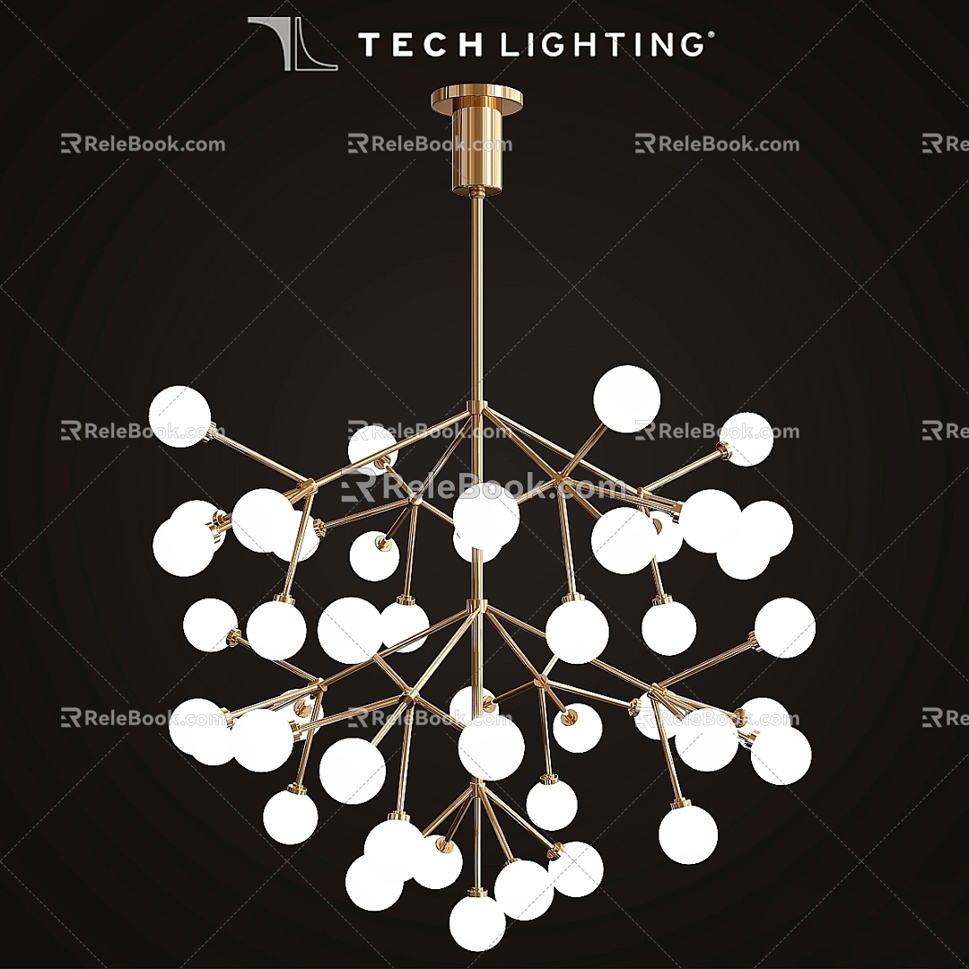 Modern chandelier Mara Grande LED chandelier TECH Lighting 3d model