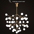 Modern chandelier Mara Grande LED chandelier TECH Lighting 3d model