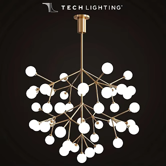 Modern chandelier Mara Grande LED chandelier TECH Lighting 3d model