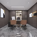 Modern public office area Open office area 3d model