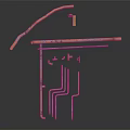 Various Metal Hardware Tools Including Brackets Steel Rods And Connectors In Industrial Design
