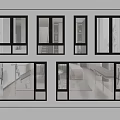 modern windows windows windows casement windows doors and windows floor-to-ceiling windows sliding windows 3d model
