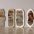 Stylish Decorative Mirrors With Unique Shapes And Frame Designs Reflecting Modern Interior Scenes