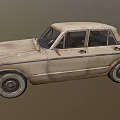 Vintage Old Sedan Car With Rusty Weathered Body And Classic Retro Design