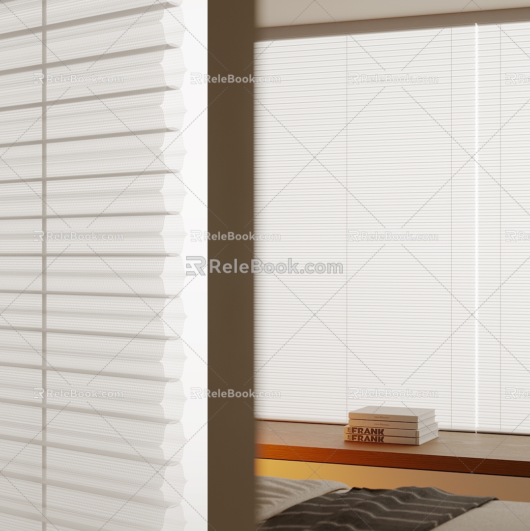 Curtains Venetian blinds Shangri-La blinds 3d model