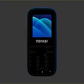 TOYASI Mobile Phone With Black And Blue Design Numeric Keypad And Screen