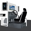 Modern Game Machine Test Drive Simulator 3d model