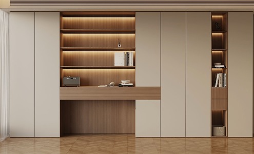 18 modern minimalist wardrobe 3d model