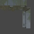 Metal Storage Lockers With Multiple Units Open Doors And Side Bench For Storage