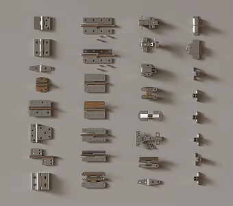 10 Screws Modern Hardware Screws 3d model