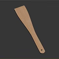 Natural Wooden Spatula Kitchen Tool With Long Handle For Cooking Utensils