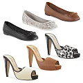 Stylish Women's Shoes Collection Featuring High Heels Flats Leopard Print Lace And Bow Details