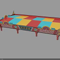 Colorful SUPERCAR Children's Playground Amusement Ride With Track And Roof