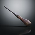 Professional Hardware Tool Screwdriver With Wooden Handle And Metal Shaft Design