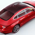 Red Hyundai Car With Modern Sleek Body Design And Alloy Wheels
