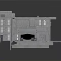 Gray Industrial Interior With Large Pipes Control Console And Spacious Area