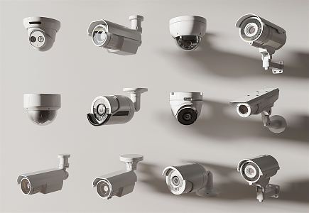 Modern camera surveillance 3d model