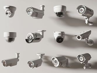 Modern camera surveillance 3d model