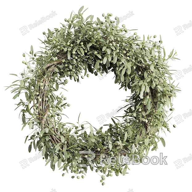 Modern wreath wreath suit olive model