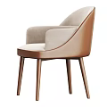 Stylish Modern Dining Chair Featuring Beige Fabric Seat Wooden Legs And Black Color Option