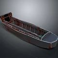 Rusty Metal Boat With Open Compartment And Weathered Exterior
