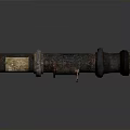 Rusty Vintage Metal Tube Weapon With Old Design And Corroded Surface