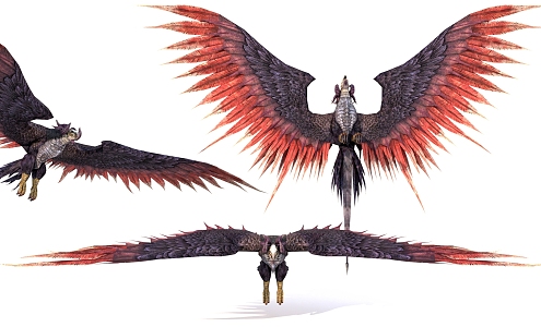 Birds and Beasts Flying Warcraft Toys 3d model